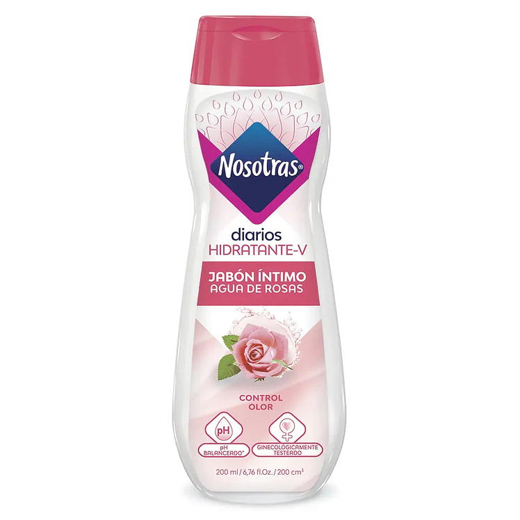 Jabón Intimo Nosotras Agua De Rosas x 200 ml