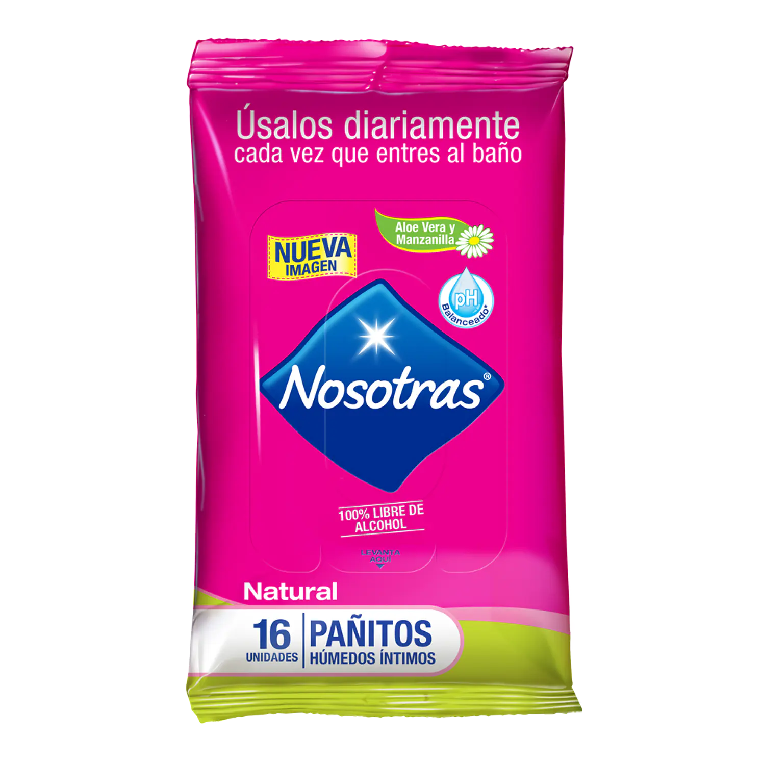 Pañitos Íntimos Nosotras Natural x 16