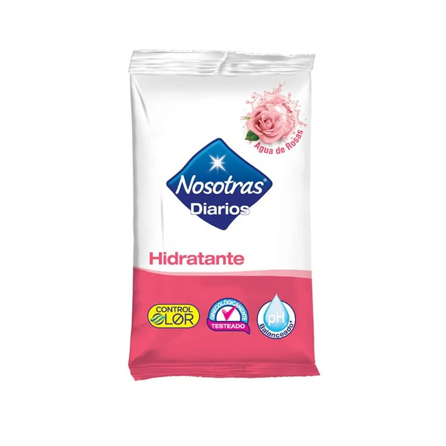 Pañitos Húmedos Intimo Nosotras Agua de Rosas x 16