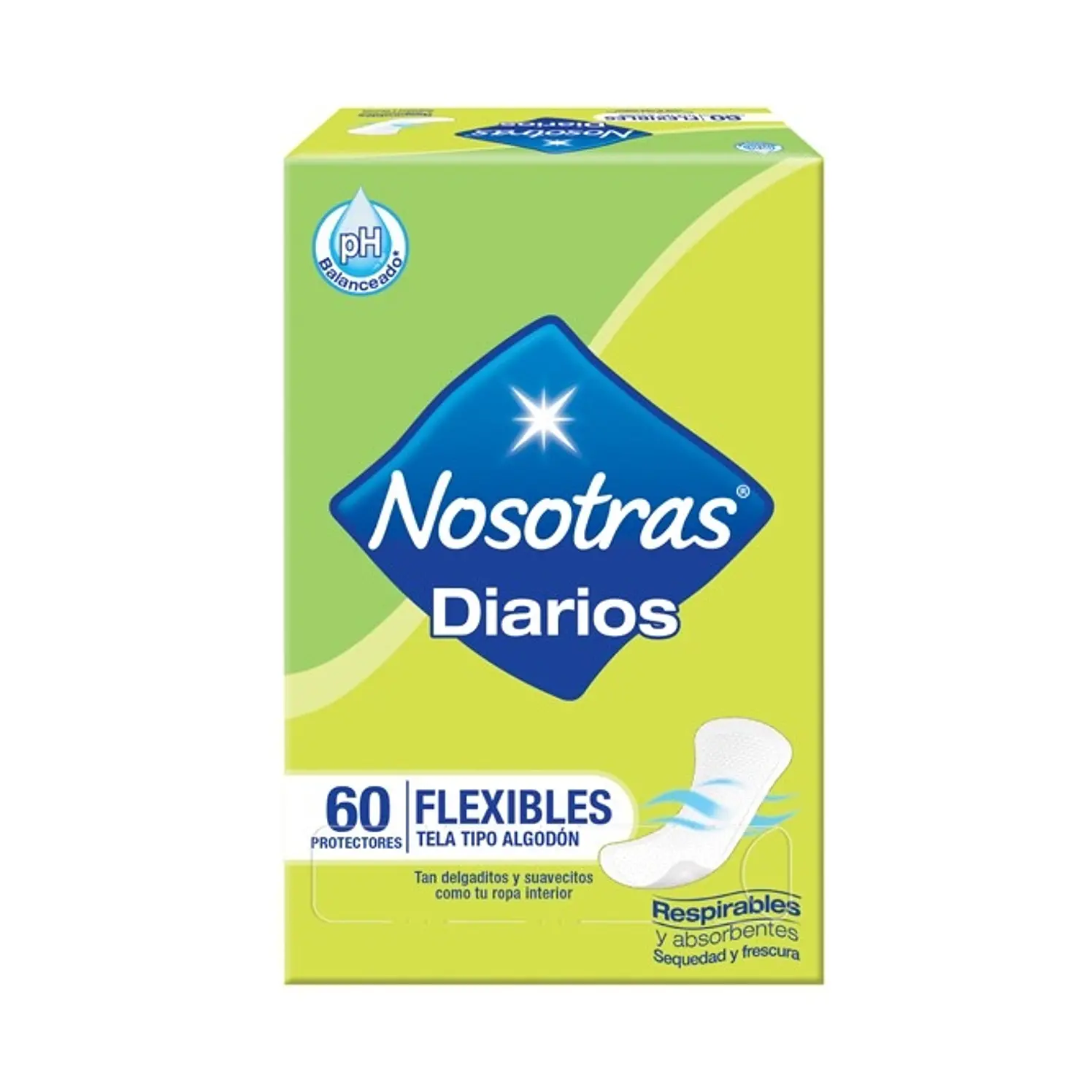 Protectores Nosotras Diarios Flexibles x 60und