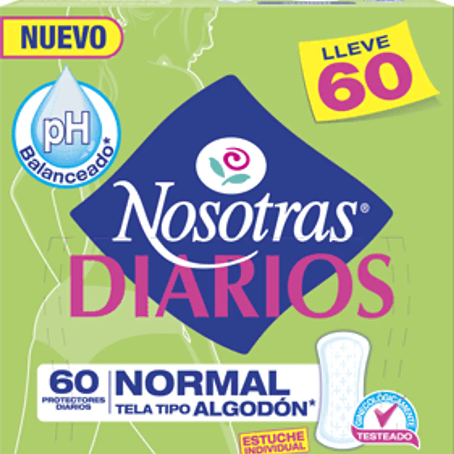 Protectores Femeninos Nosotras Normal x 60 und