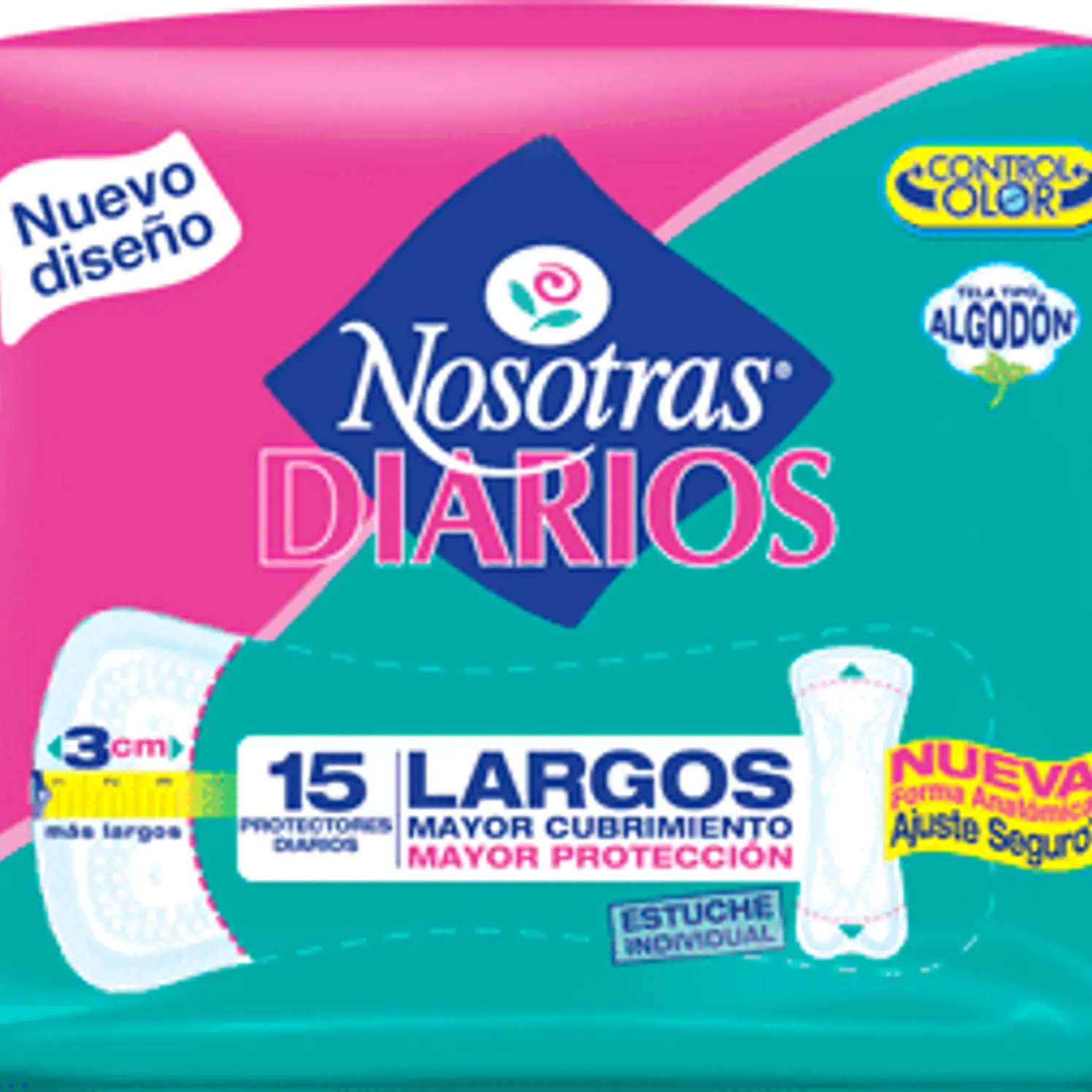 Protectores Diarios Nosotras Largos 12x15