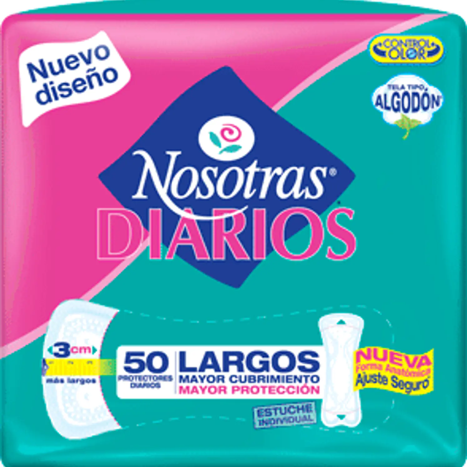 Protectores Diarios Nosotras Largos 12 x 5OUnd