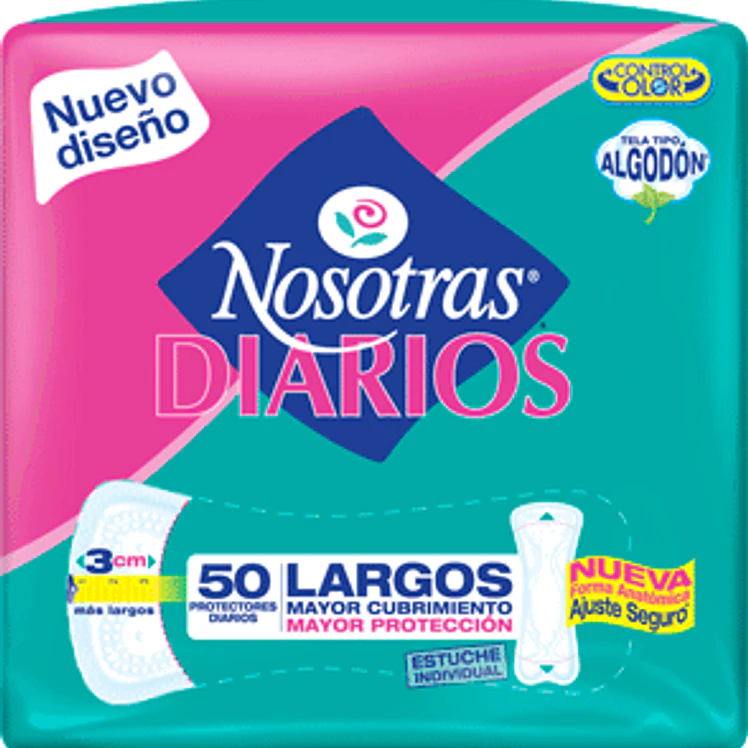Protectores Diarios Nosotras Largos 12 x 5OUnd