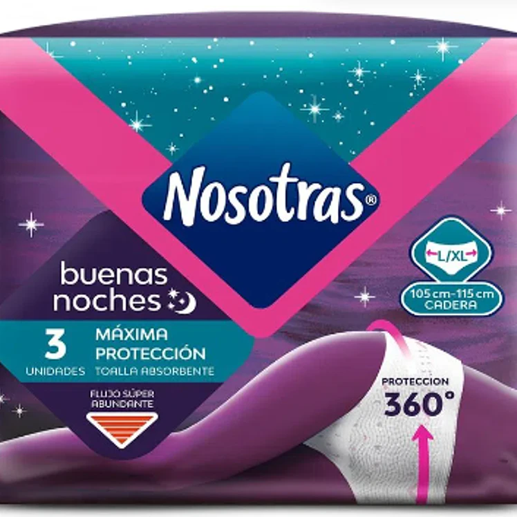 Toallas Higienicas Nosotras Buenas Noches Talla L Xl x 3und