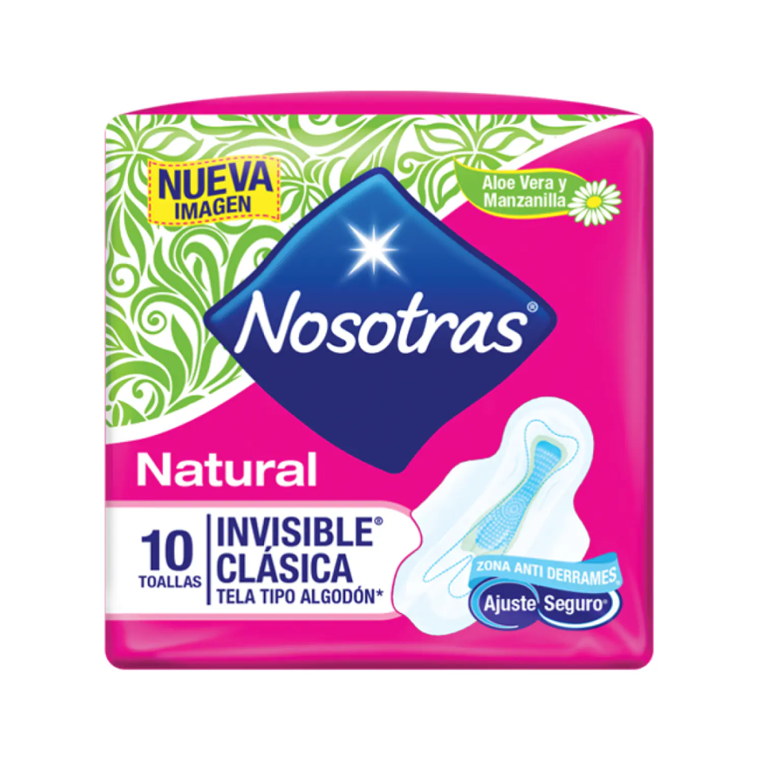 Toallas Higiénicas Nosotras Invisible Clasica x 10und