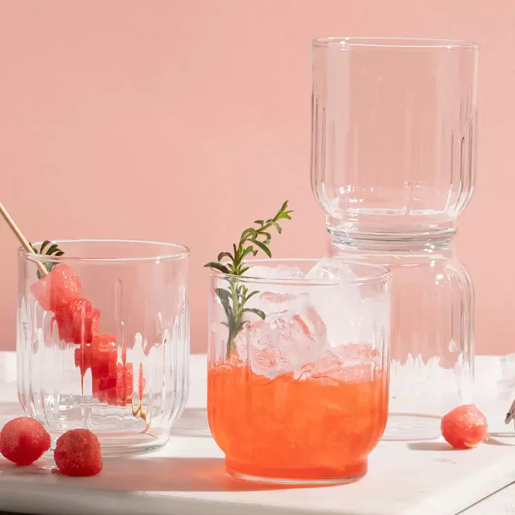 Vaso Cristar Barcelona Rocks 12 3/4oz Canastilla x 6 und 2