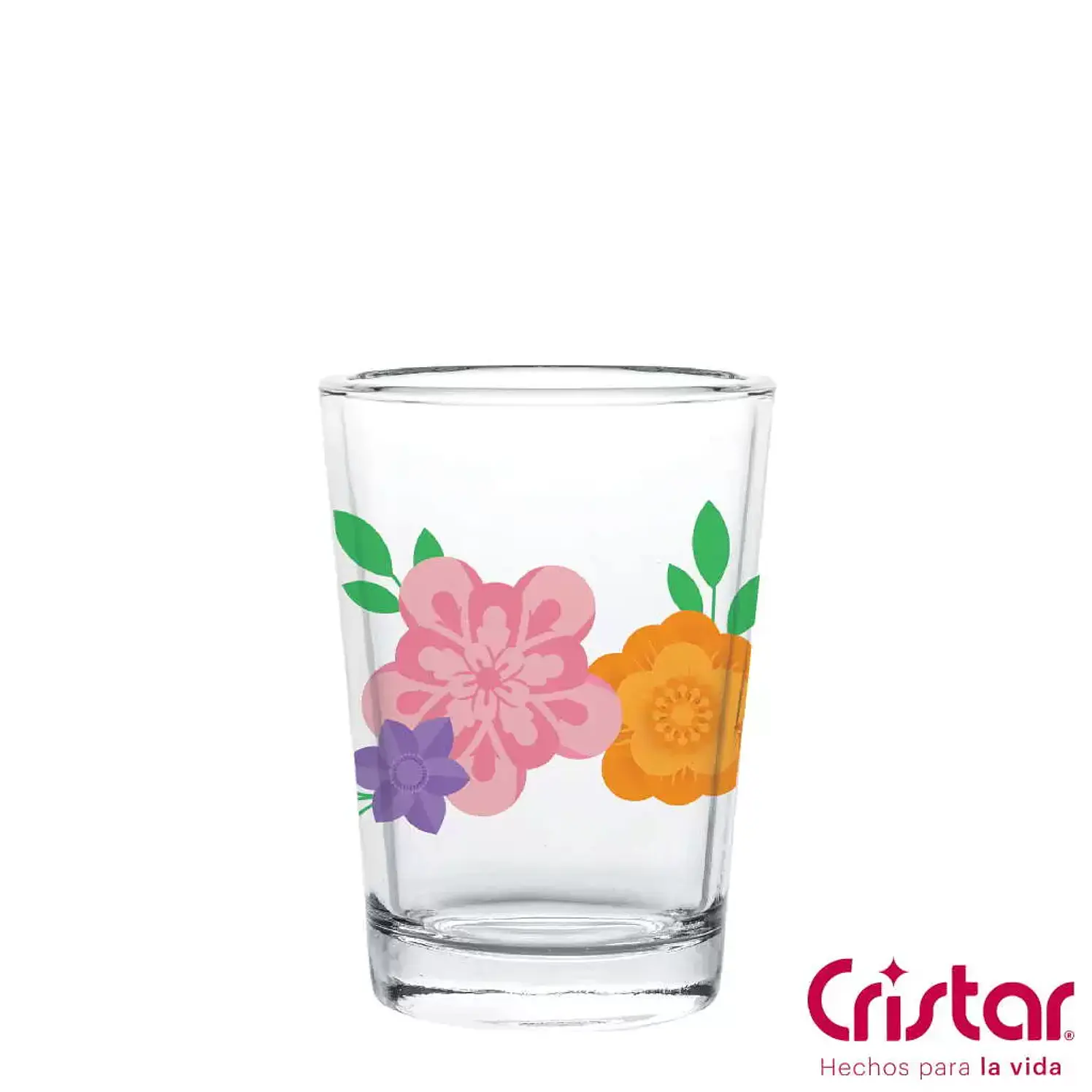 Vaso Herradura Jugos Decorado Canastilla x 6 und Cristar