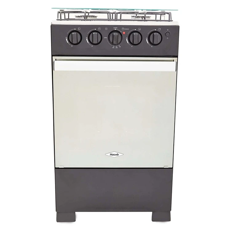 Estufa Haceb Romero Reflex 50 Gas Propano Horno 4P Negro 1