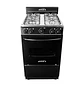 Estufa Piso Abba Horno 4 Puestos Gas Natural AT1013 Negro - Miniatura 1