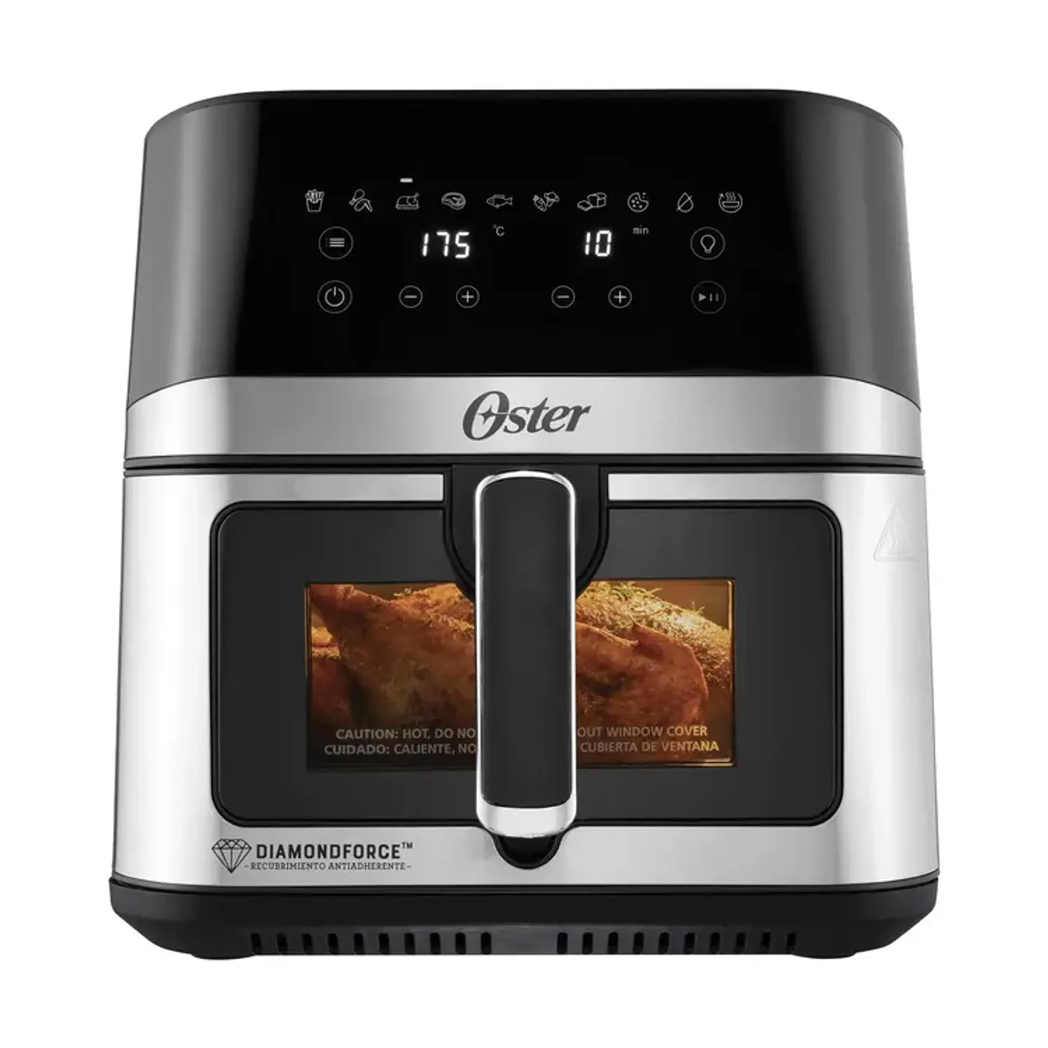 Freidora Aire Oster Diamond Force 7.5L Digital Ventana Negra 1