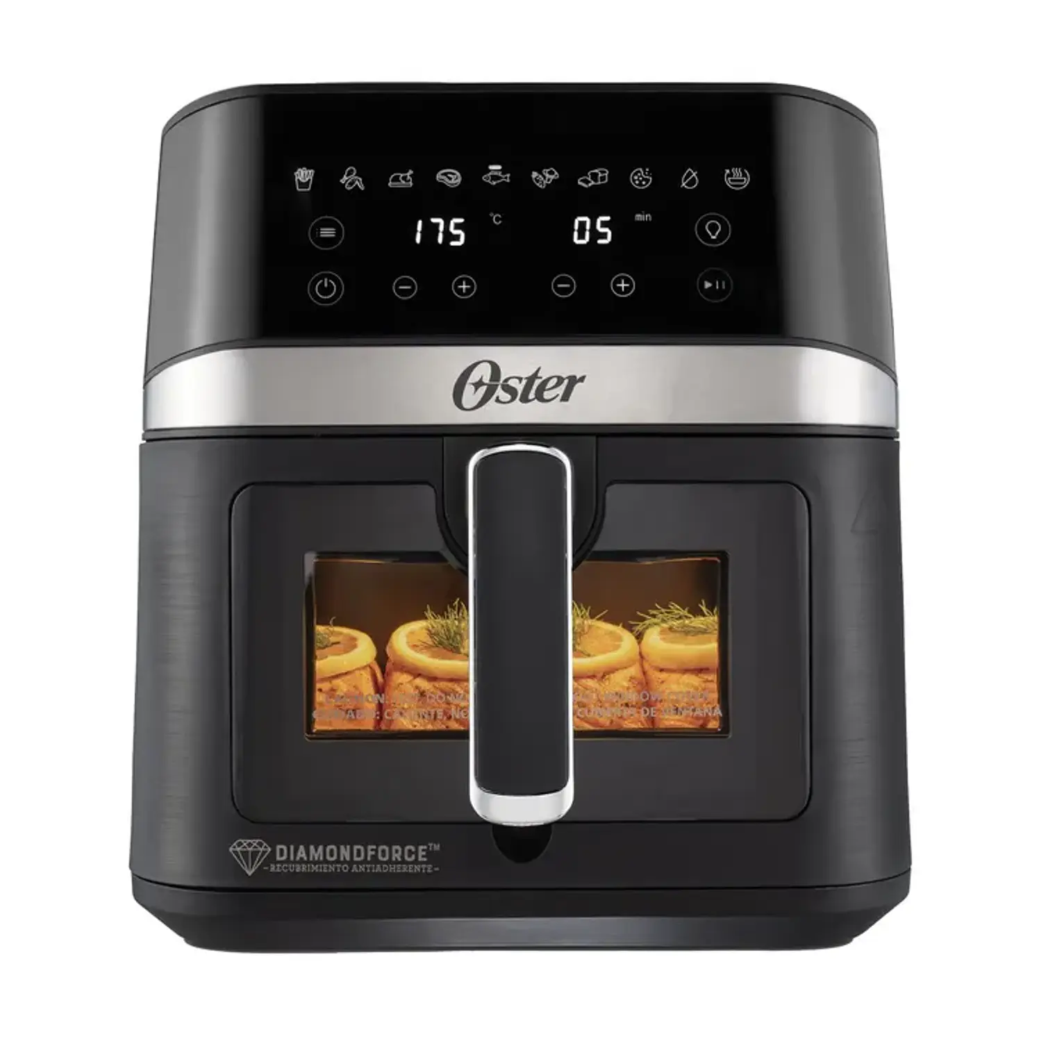 Freidora De Aire Oster 6 L Digital Diamond Force Con Ventana 1
