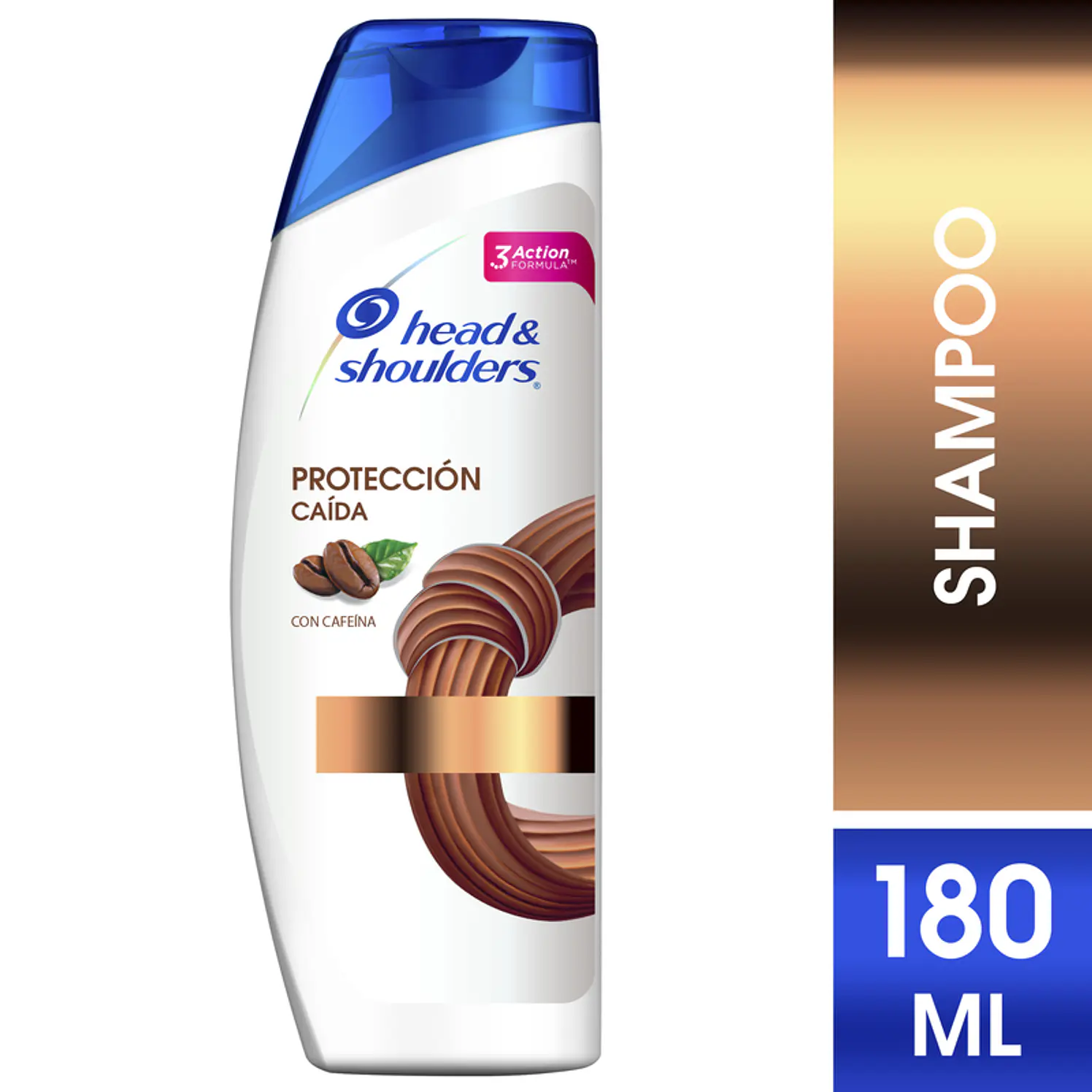Shampoo Head Shoulders Protección Caída Con Cafeína 180 ml 1