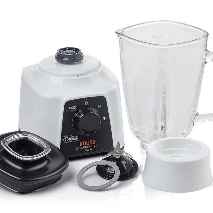 Licuadora Imusa Powermix Glass 2 Velocidades 550 W Blanca 3