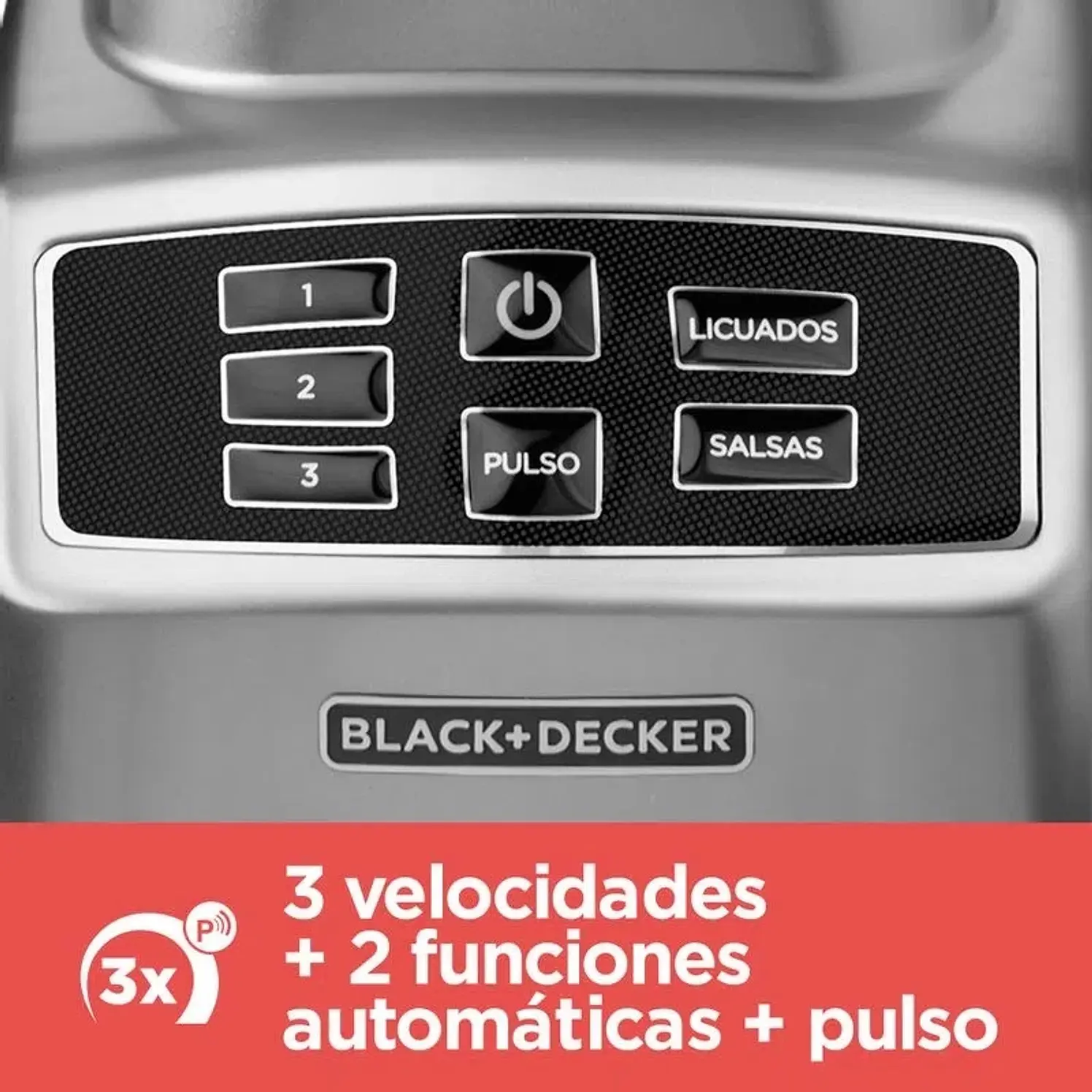 Licuadora Black Decker Digital BL1840MS Plateada 6