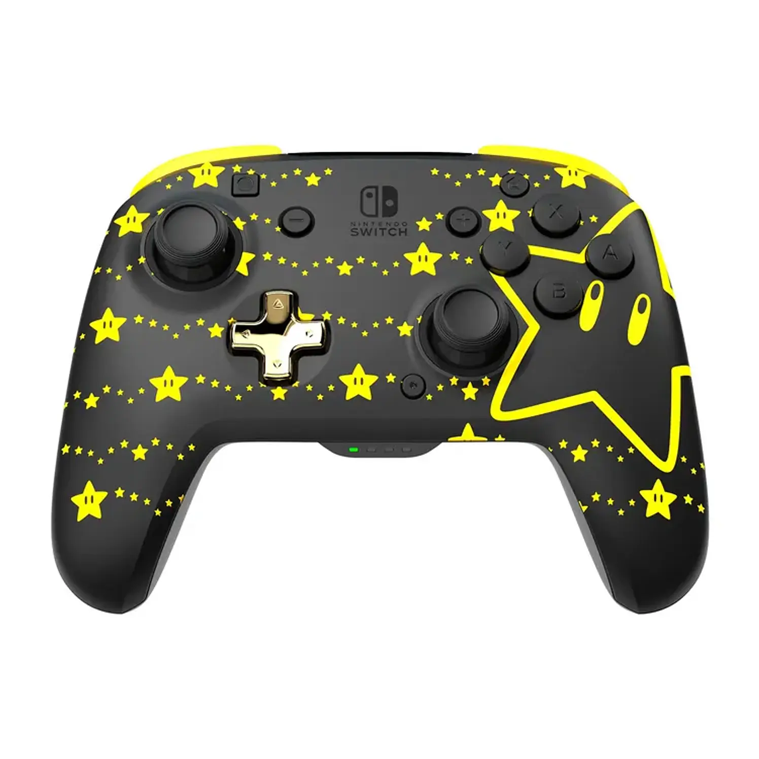 Control PDP Inalámbrico Switch Glow Estrella Amarillo Negro 1