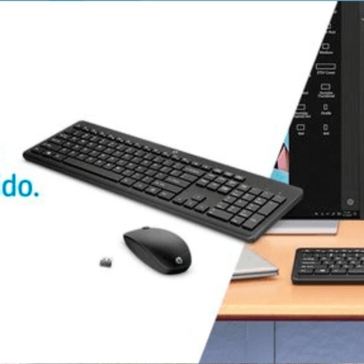 Combo HP Inalámbrico Teclado Mouse Negro 3