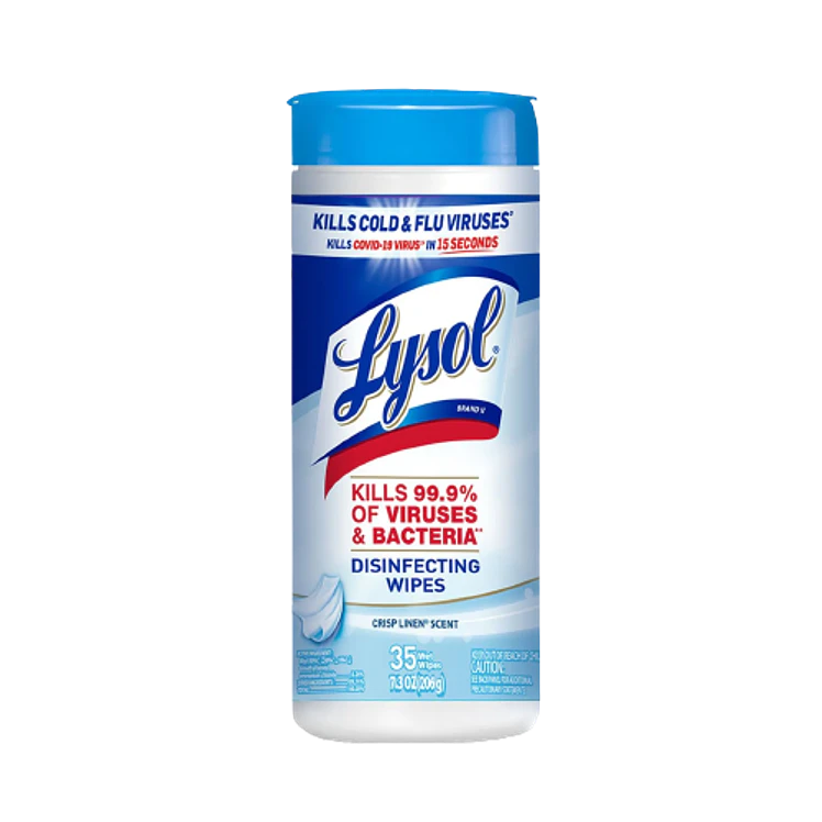 Toallita Desinfectante Lysol Crisp Line x 35 und