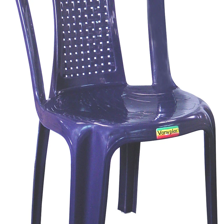 Silla Plástica Sin Brazos Vanyplas Bambu Azul Oscuro