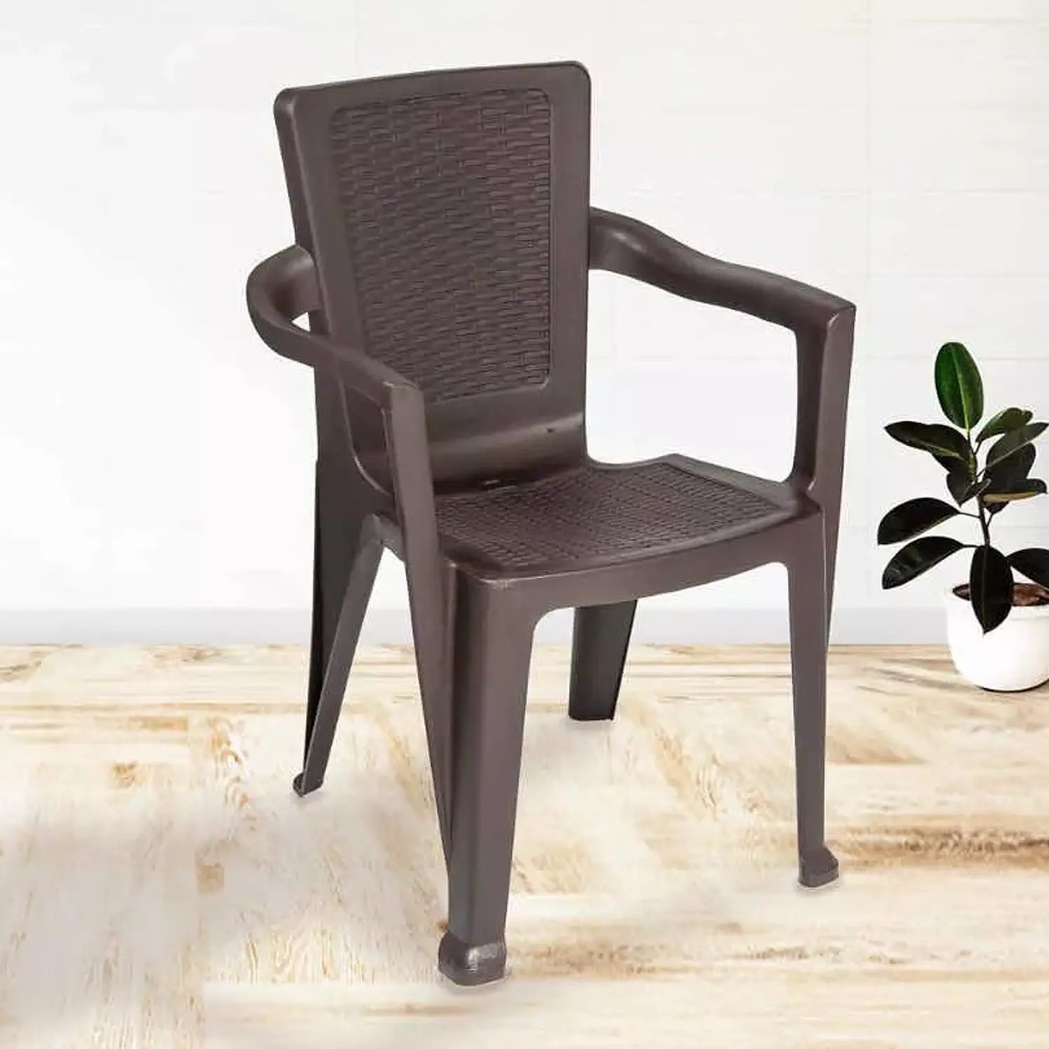 Silla MQ New Infinity Con Brazos Wengué 2