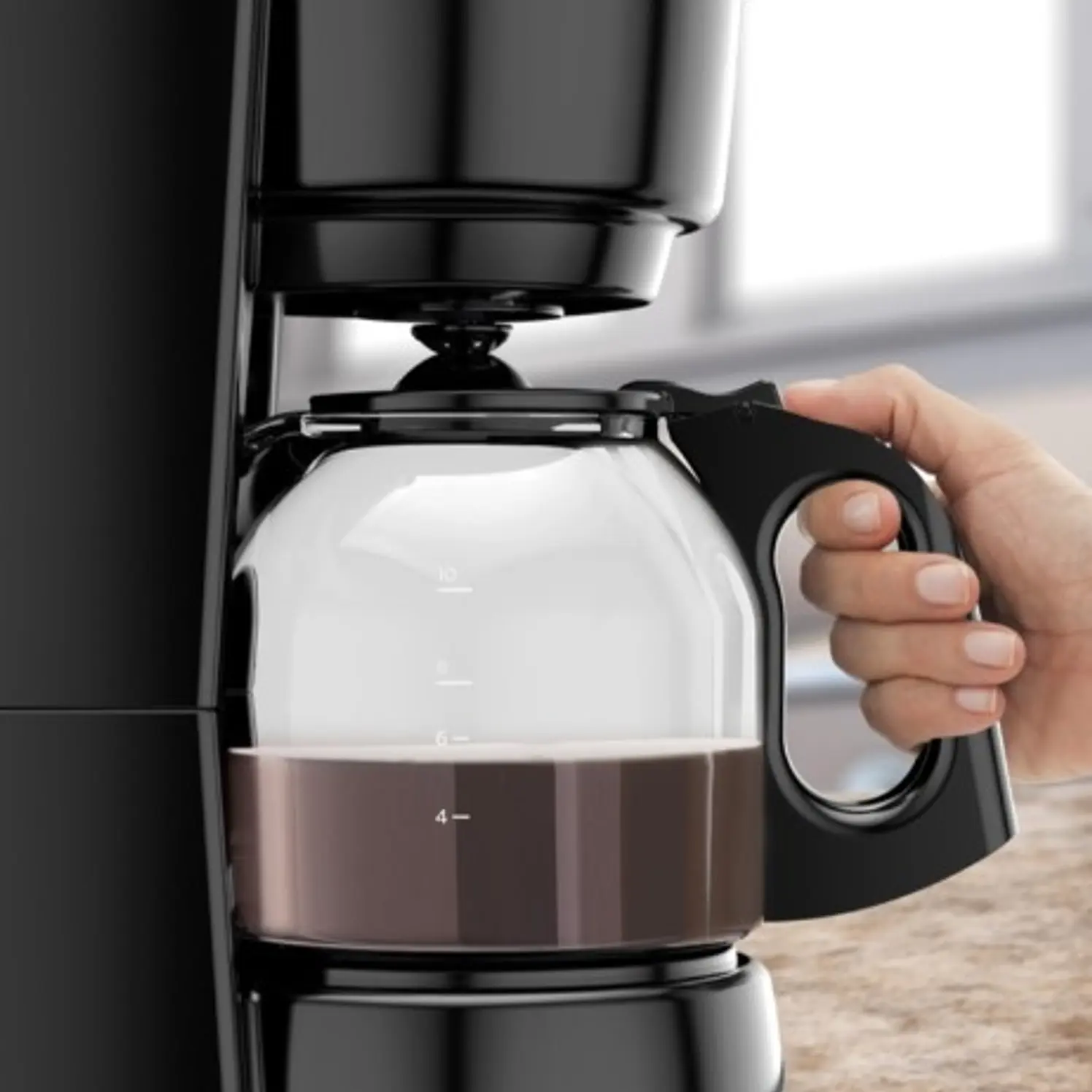 Cafetera 12 Tazas Black Decker CM0916B Negra 3