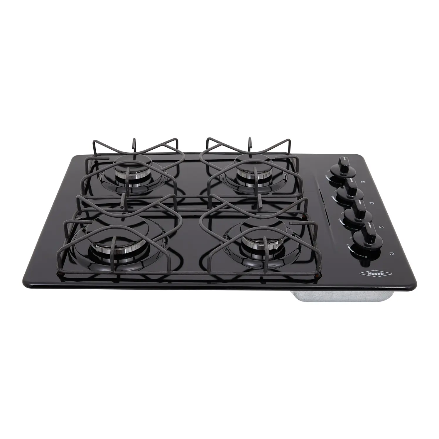 Estufa Haceb Empotrar Gas Natural 4 Puestos 60 cm Negra 1