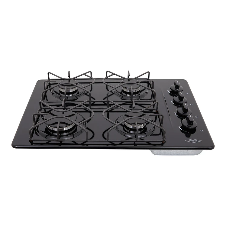 Estufa Haceb Empotrar Gas Natural 4 Puestos 60 cm Negra 1