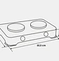 Cocineta Abba Sobre Mesa 2 Puestos Gas Propano SG200 1 - Miniatura 3