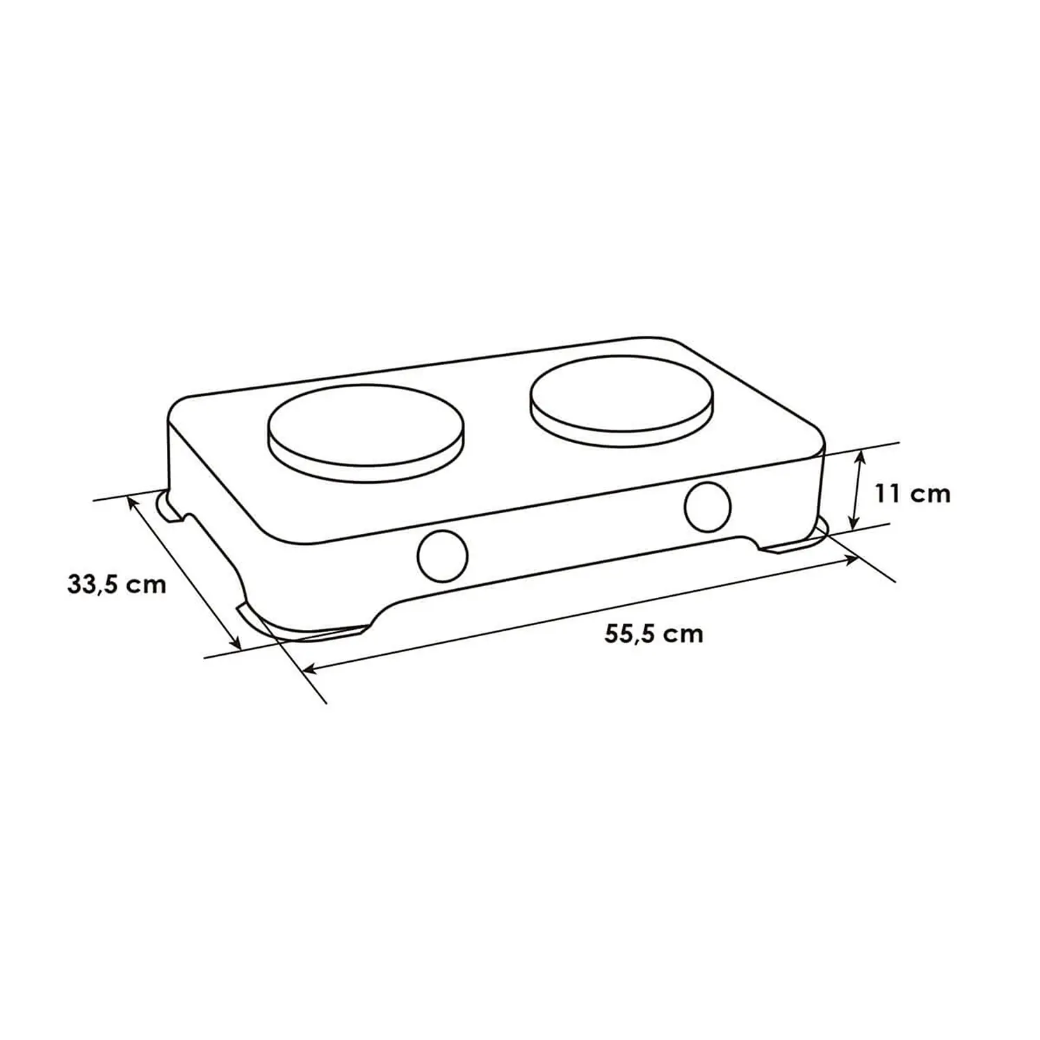 Estufa de Mesa ABBA SG200 1 Gas Natural 6