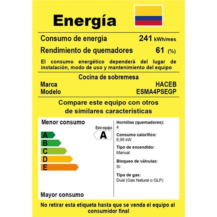 Estufa De Mesa Avellana Torre Gas Propano Plata 5