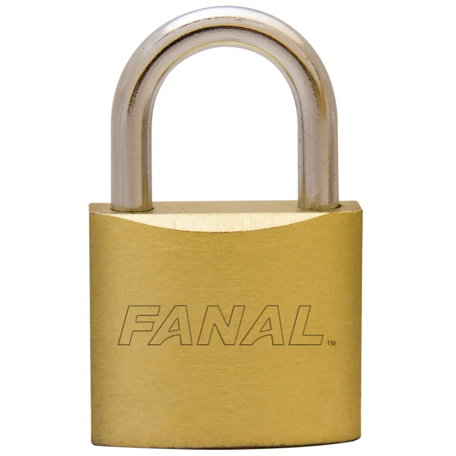 Candado Fanal Hierro Cuello Corto 38 mm Bronce 1