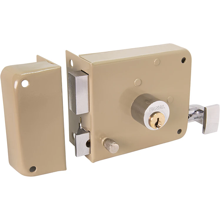 Cerradura Fanal Sobreponer Izquierda Beige