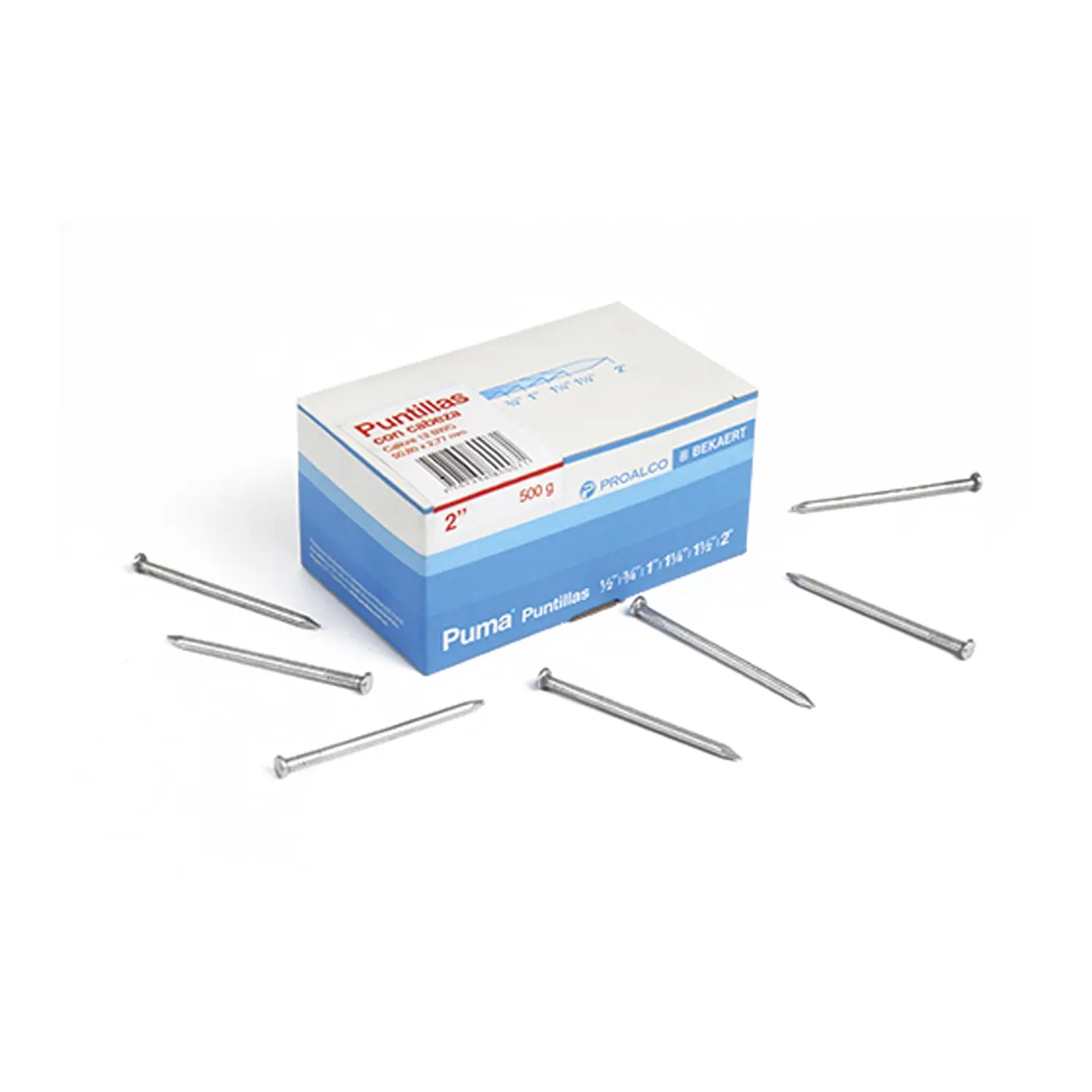 Puntilla Con cabeza 2 1/2 pulg x 20 kg