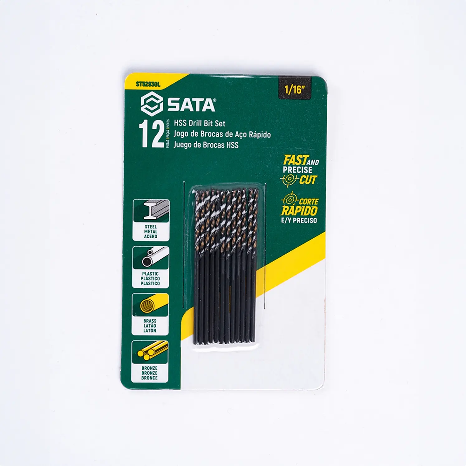 BROCA 1/16 SATA H S S ACERO RAP CH BLSX12U 2