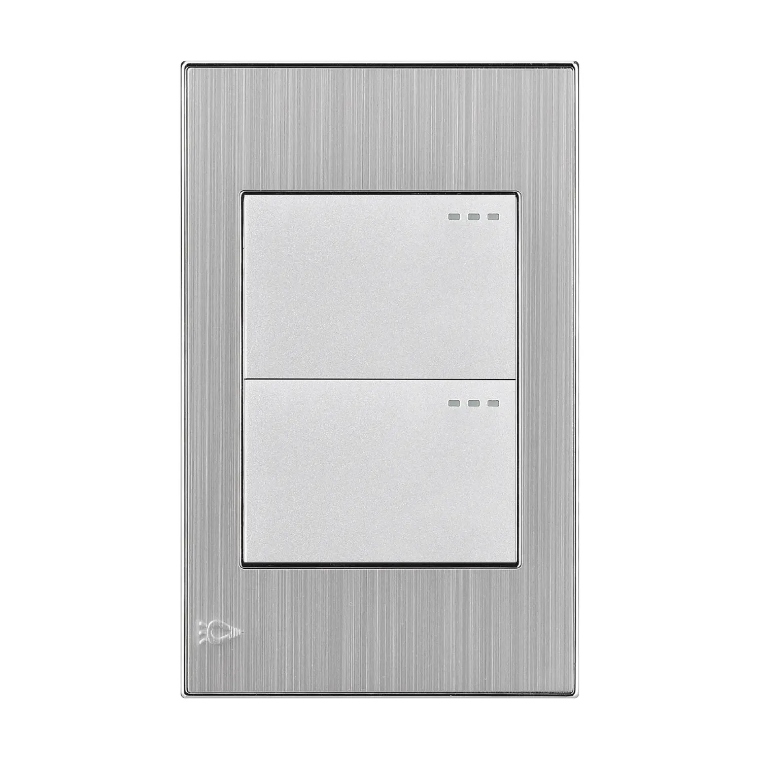 Interruptor doble conmutable Mercury Stainless ETI44