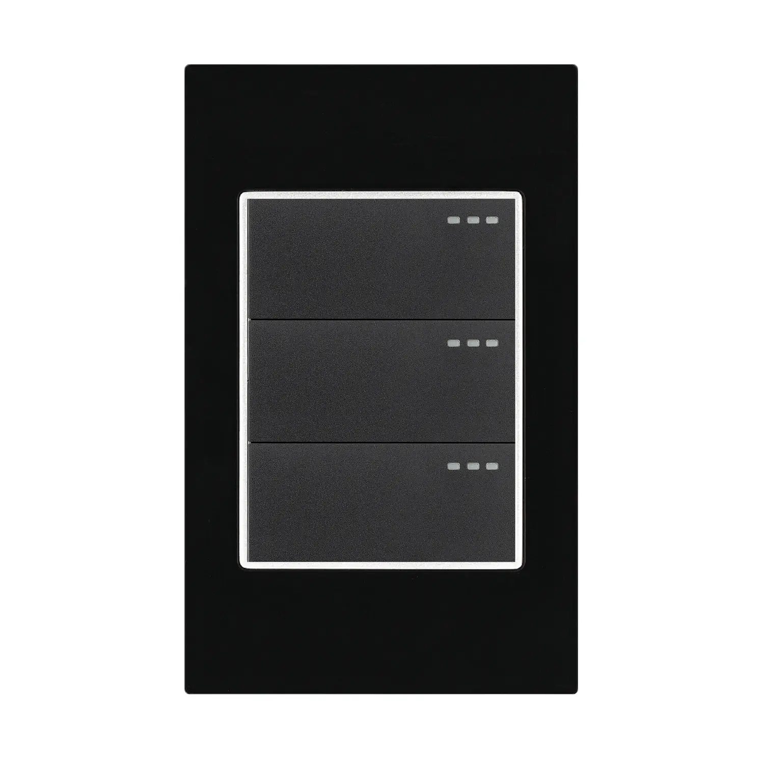 Interruptor triple conmutable Mercury Black Mirror ETI54