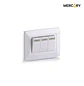 Interruptor triple conmutable Mercury blanco 118Z 03 ETI10 - Miniatura 1