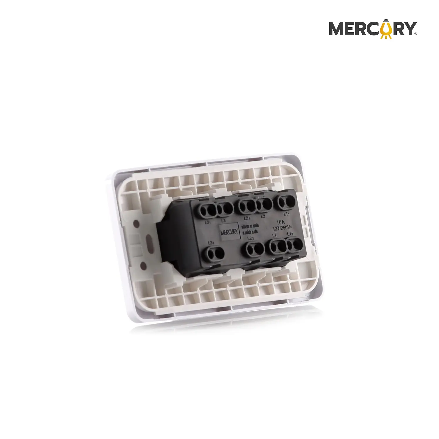 Interruptor triple conmutable Mercury blanco 118Z 03 ETI10 3