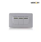 Interruptor triple conmutable Mercury blanco 118Z 03 ETI10 - Miniatura 4