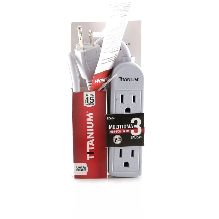 Multitoma 3 salidas 0.5 m cable ECA54