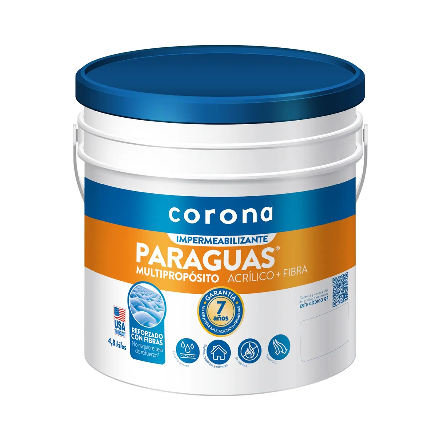 Paraguas Multiproposito Blanco Galon
