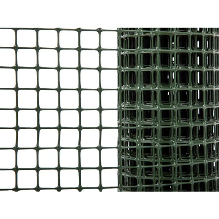 Malla Excala Cuadrada 15x15 mm 1x30 m 220 g/m Verde Oscuro