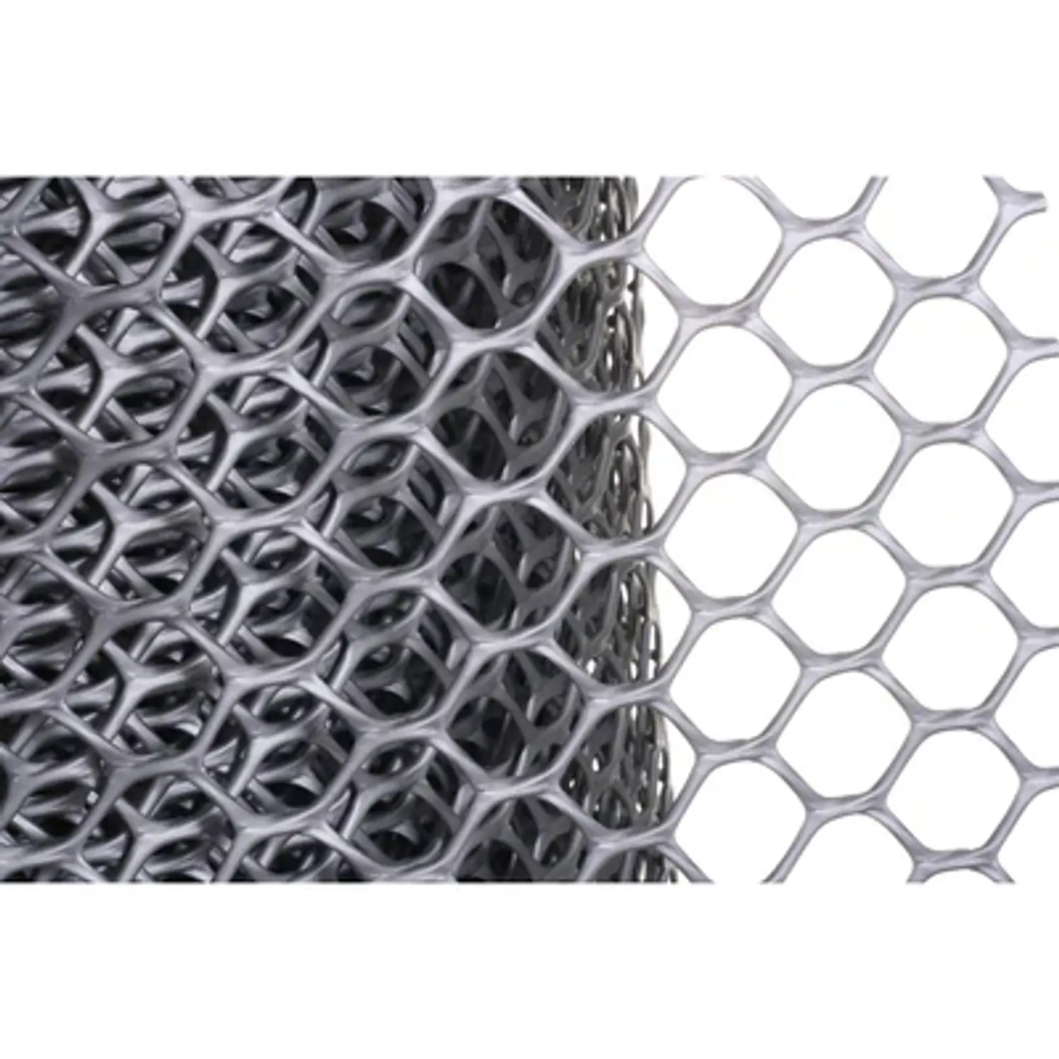 Malla Excala Pollito PEAD 21x21 mm 1.83x30 m Gris UV2