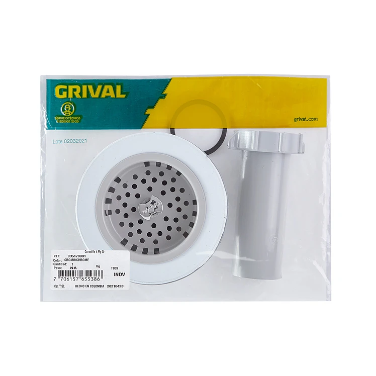 Paquete Canastilla para Lavaplatos 4 pulgadas Cromada x 6 4