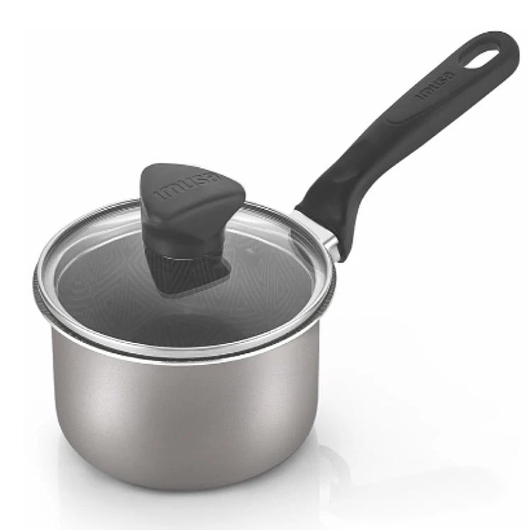 Perol Imusa Antiadherente Con Tapa De Vidrio 10 Cm Talent 1