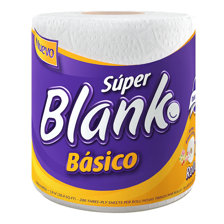 Papel Higiénico Doble Hoja Super Blanco Basico 1Rx18 m