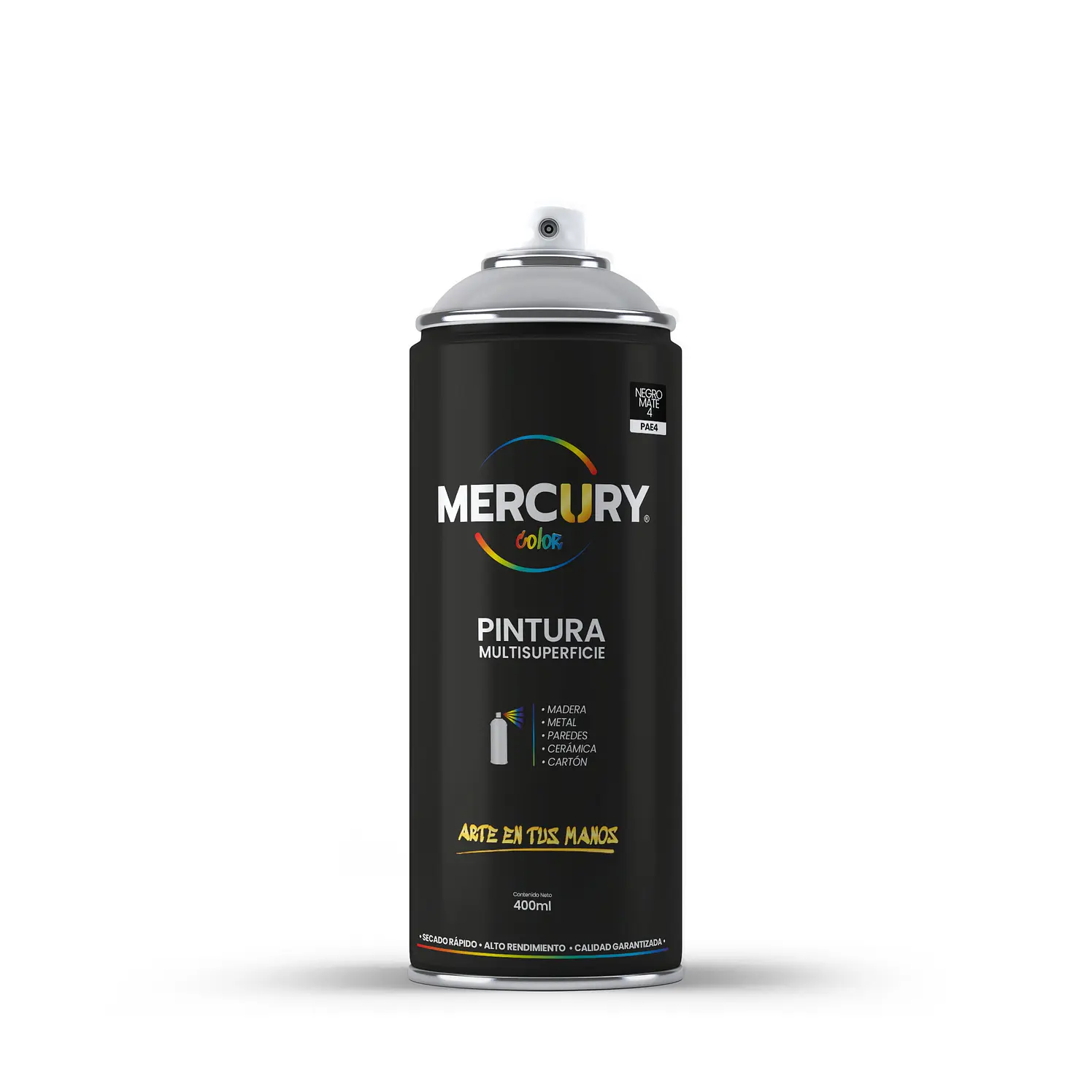 Aerosol Mercury 400 ml 4 Negro Mate Pae4