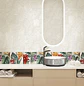 Base Decorada Corona Jardín Multicolor Cara Única - Miniatura 2