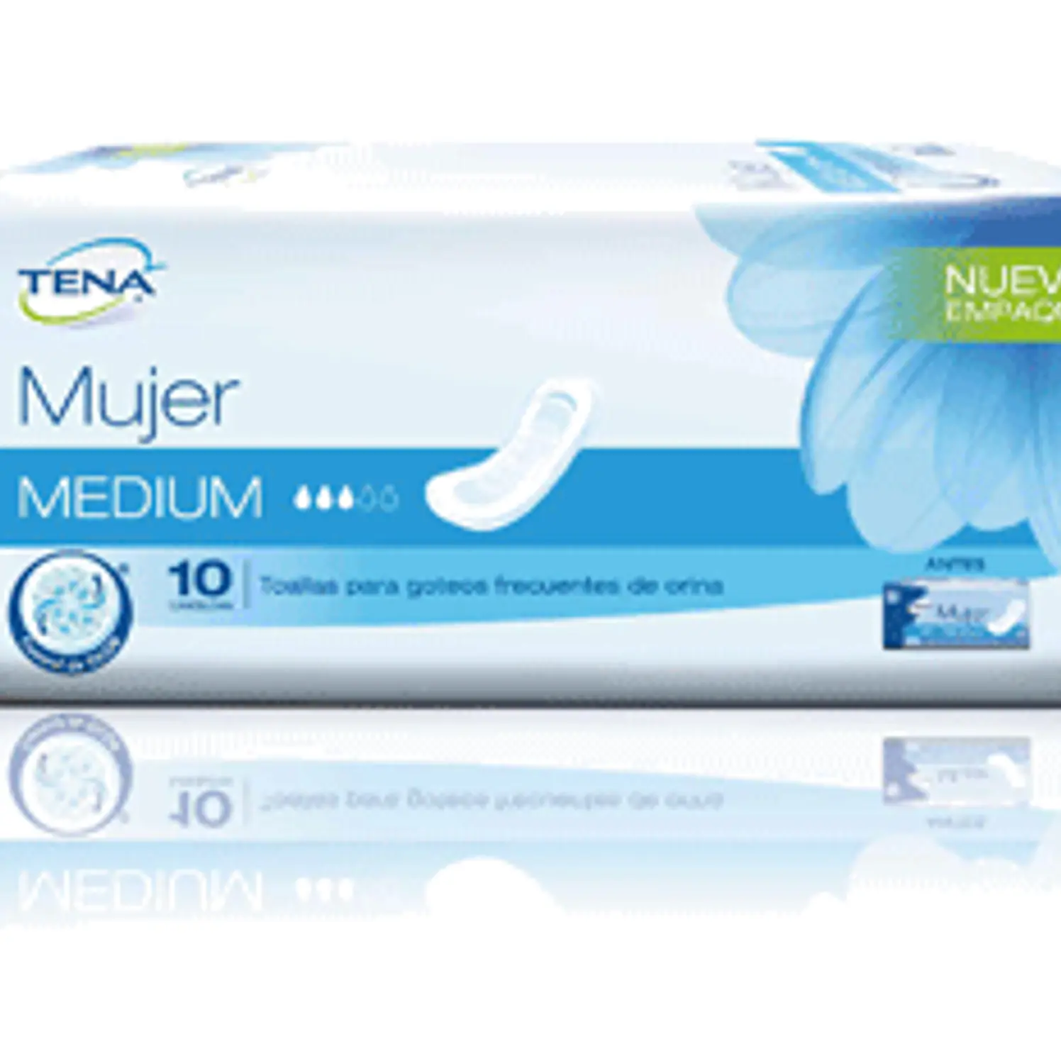 Toallas Higiénicas Tena Mujer Medium x 10 und