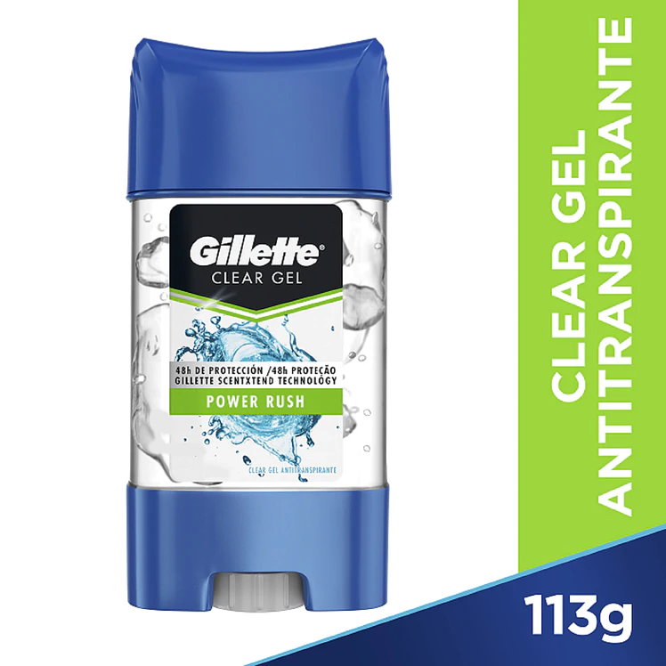 Desodorante Gillette Clear Gel Power Rush 113 g
